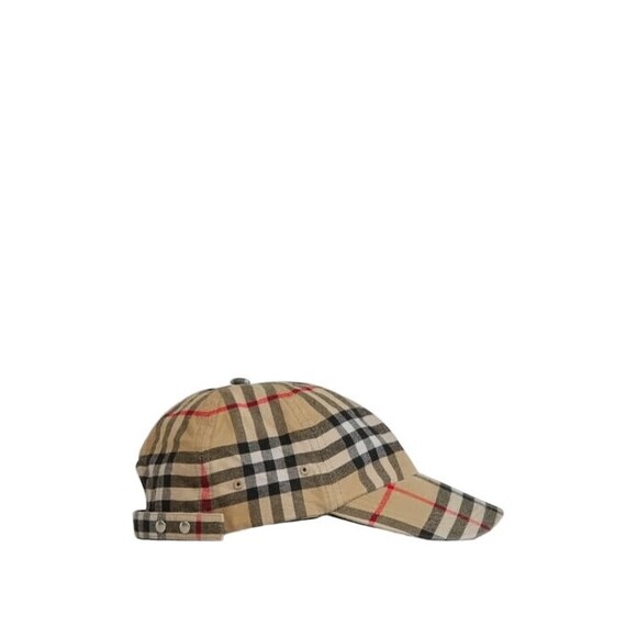 Burberry Beige Plaid Baseball Cap - NWT - Picture 2 of 4